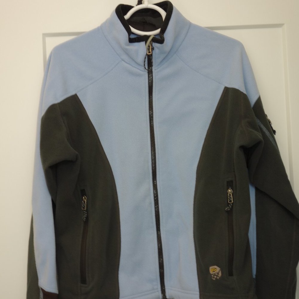 Mountain Hardware Women's Full Zip Fleece Blue Sz 8